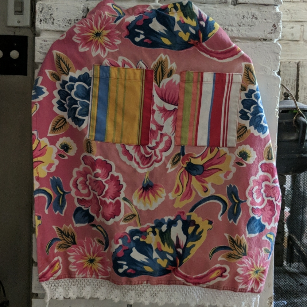 Vintage retro Florida print apron